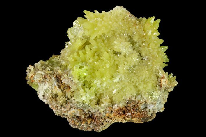 Vibrant Green Pyromorphite Crystal Cluster - China #146667